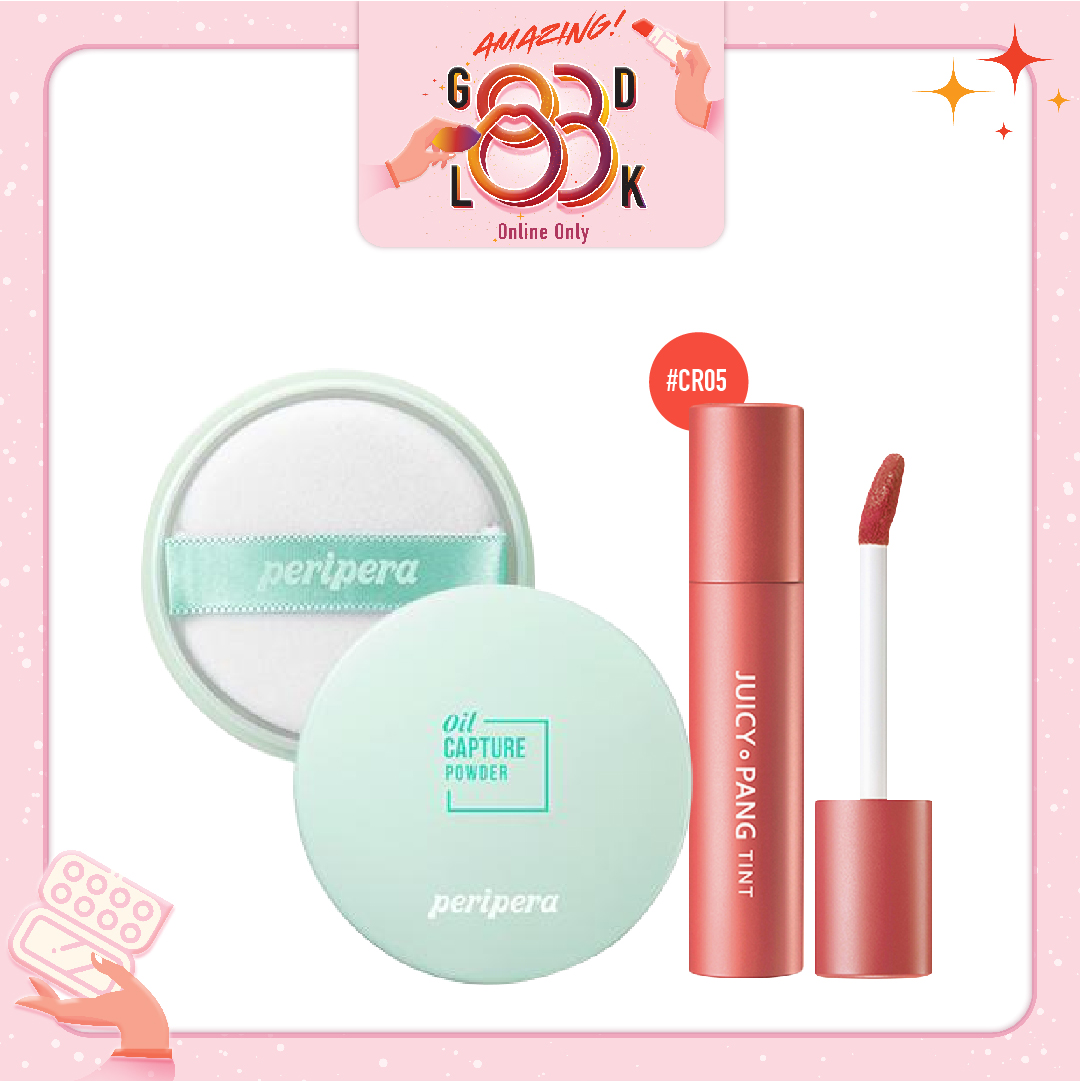 Combo Phấn Phủ & Son Nước Lì A'pieu Juicy Pang Tint Cr05_Grape Fruit