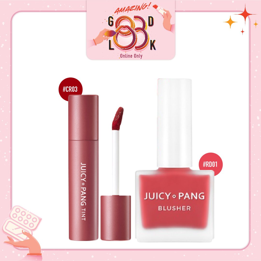 Combo Má Hồng & Son Nước Lì A'pieu Juicy Pang Tint Cr03_Jujube