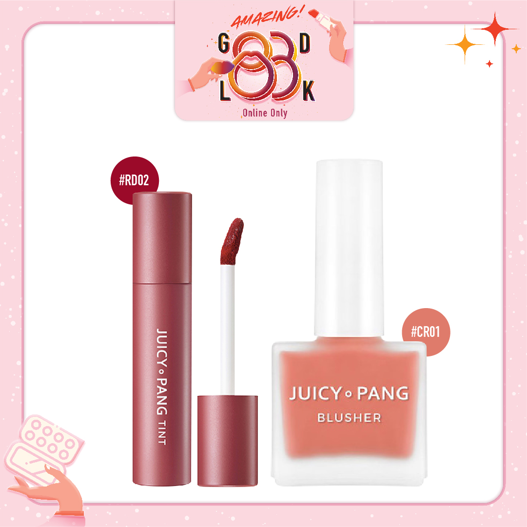 Combo Má Hồng & Son Nước Lì A'pieu Juicy Pang Tint Rd02_Rum