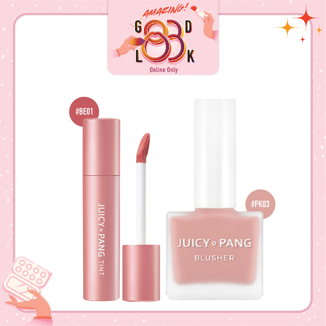 Combo Má Hồng Nước & Son Nước Lì A'pieu Juicy Pang Tint Be01_Fig