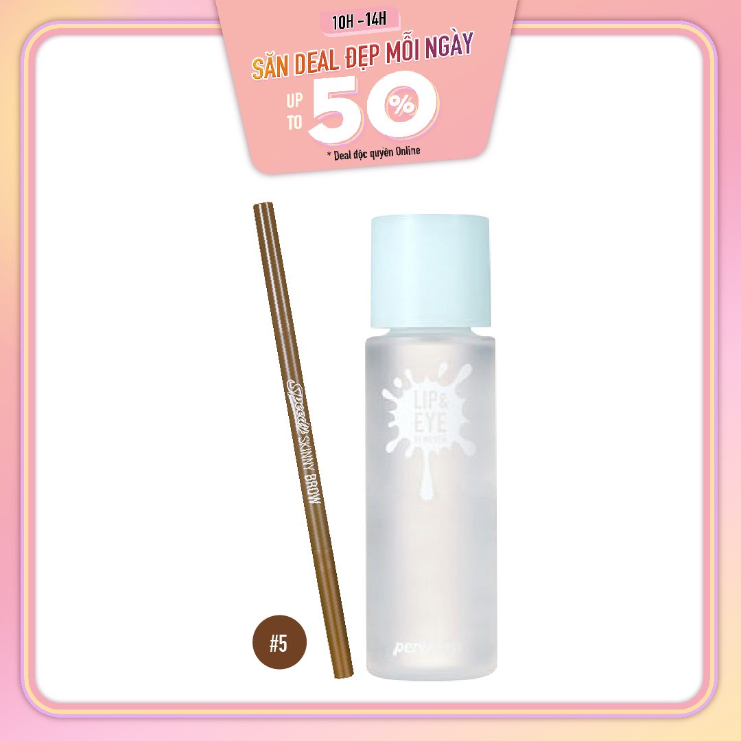 Combo Nước Tẩy Trang Mắt Môi Peripera Ink Lip&Eye Remover 100M
