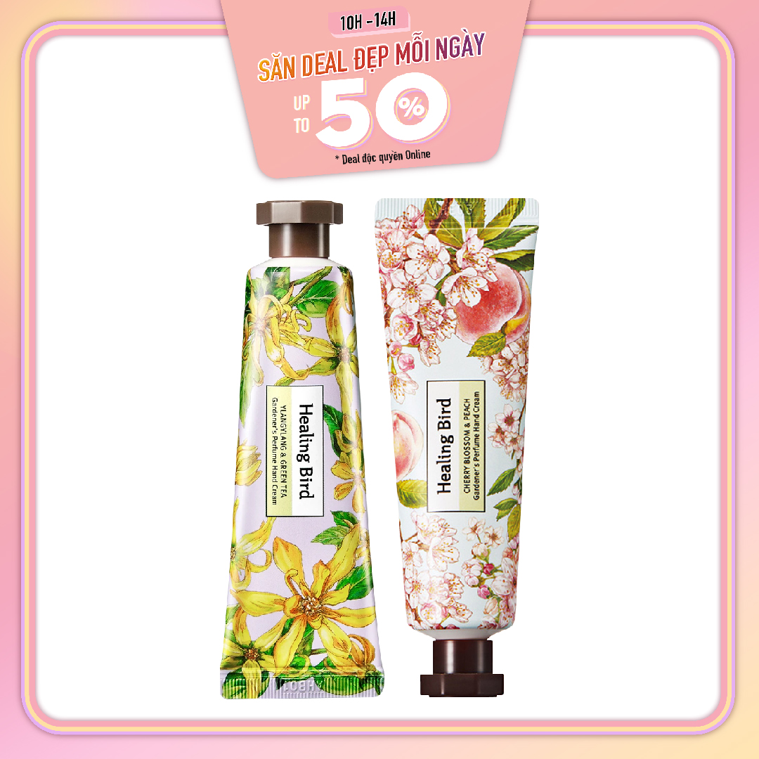 [Hương Cherry & Ylangylang]Combo 02 Kem Dưỡng Tay Cung Cấp Ẩm Cho Da Hb Gardener's Perf Handcream