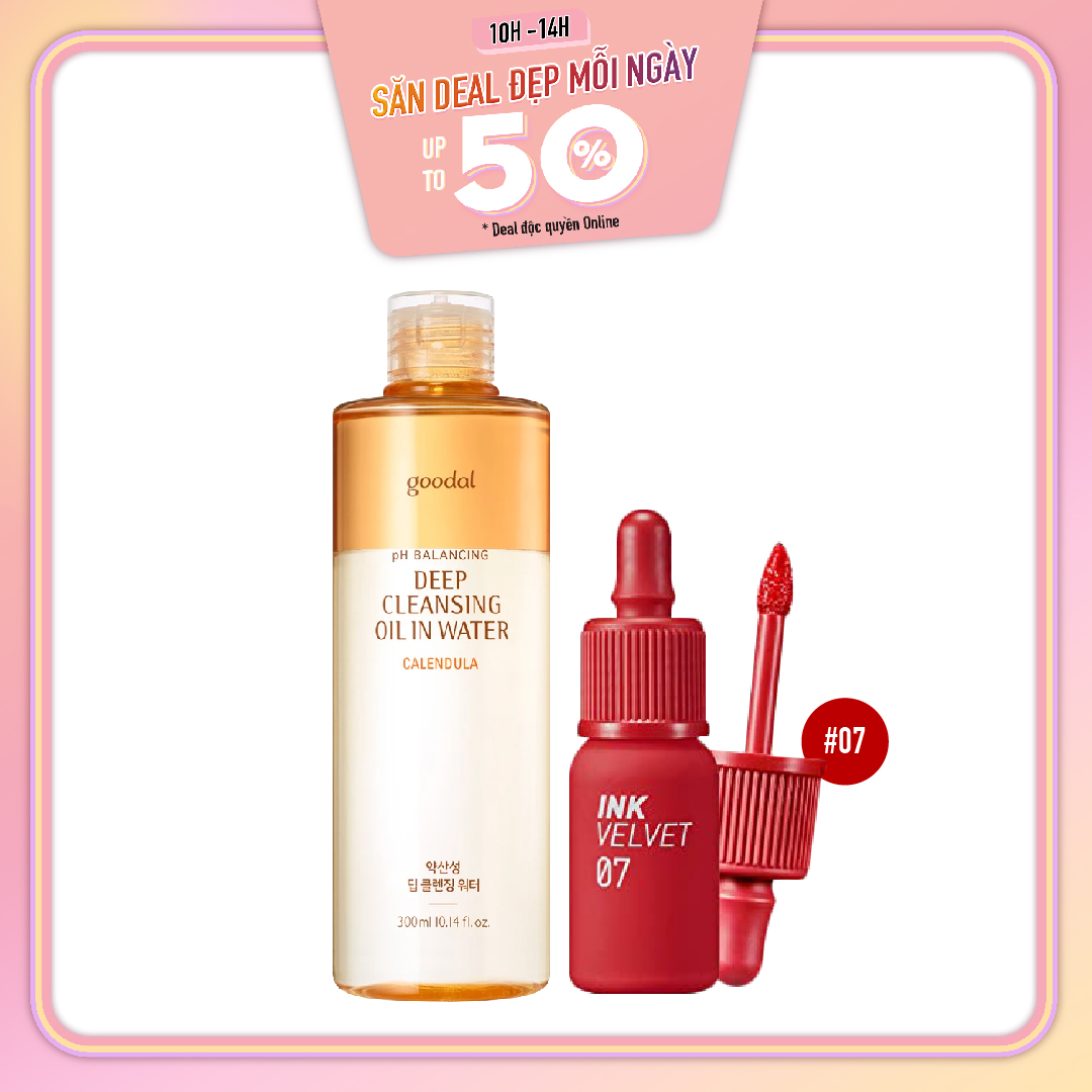 Combo Dầu Tẩy Trang Dịu Nhẹ Goodal Calendula Ph Balancing Deep Cleansing Oil In Water 300Ml