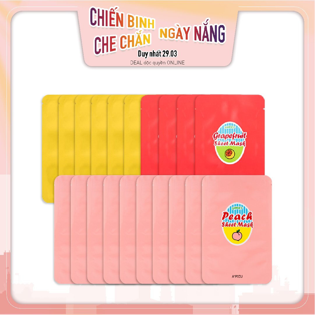 Combo 20 Mặt Nạ Giấy Cấp Nước, Nuôi Dưỡng Làn Da Khỏe Đẹp A'pieu