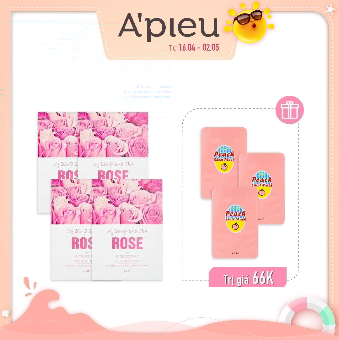 Combo Mặt Nạ Làm Dịu, Nuôi Dưỡng Da A'pieu My Skin - Fit Sheet (7Pc)