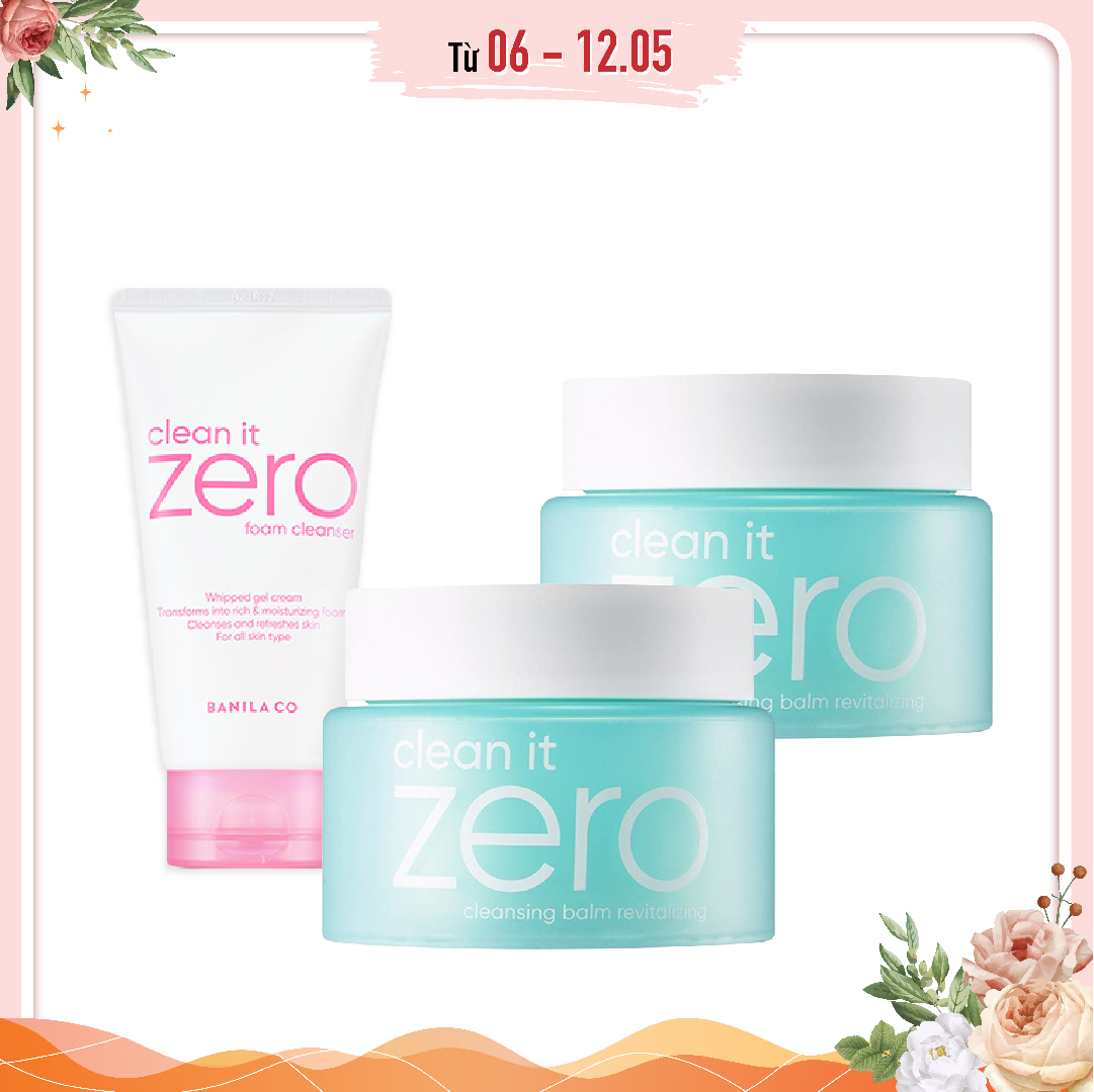 Combo Sáp Tẩy Trang Mịn Da Banila Co Clean It Zero Cleansing Balm Revitalizing 100Ml