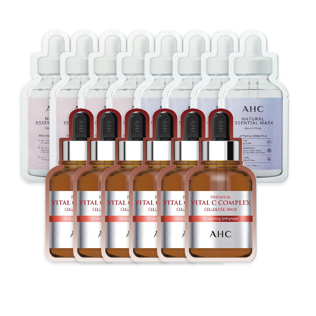 Combo Mặt Nạ Làm Sáng Trắng Da Ahc (14 Miếng Nhiều Loại)
