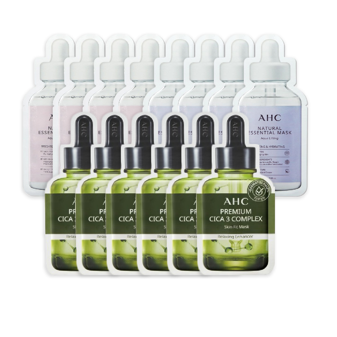 Combo Mặt Nạ Làm Sáng Và Phục Hồi Da Ahc (14 Miếng Nhiều Loại)