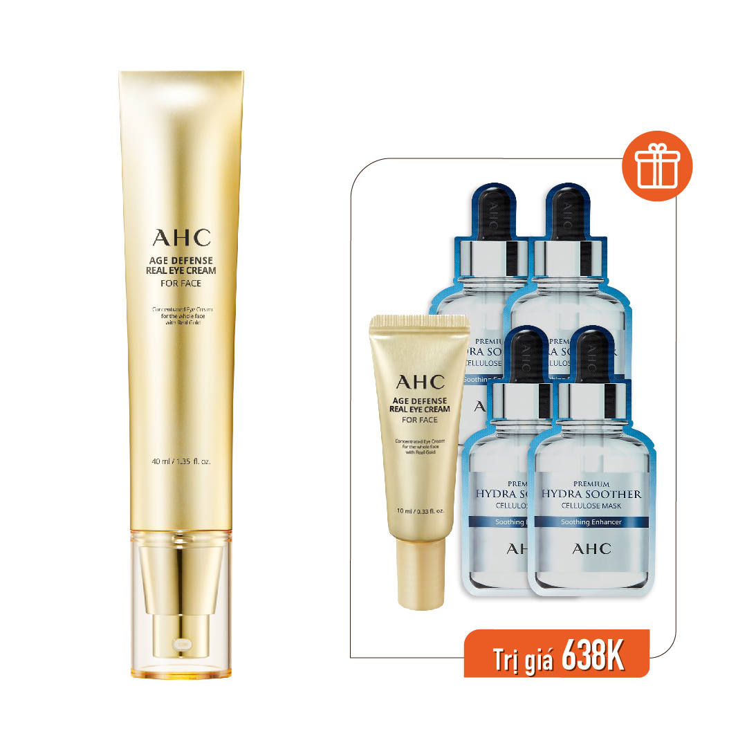 Combo Kem Dưỡng Mắt Ahc Age Defense Và Mặt Nạ Làm Dịu Da Ahc Premium Hydra