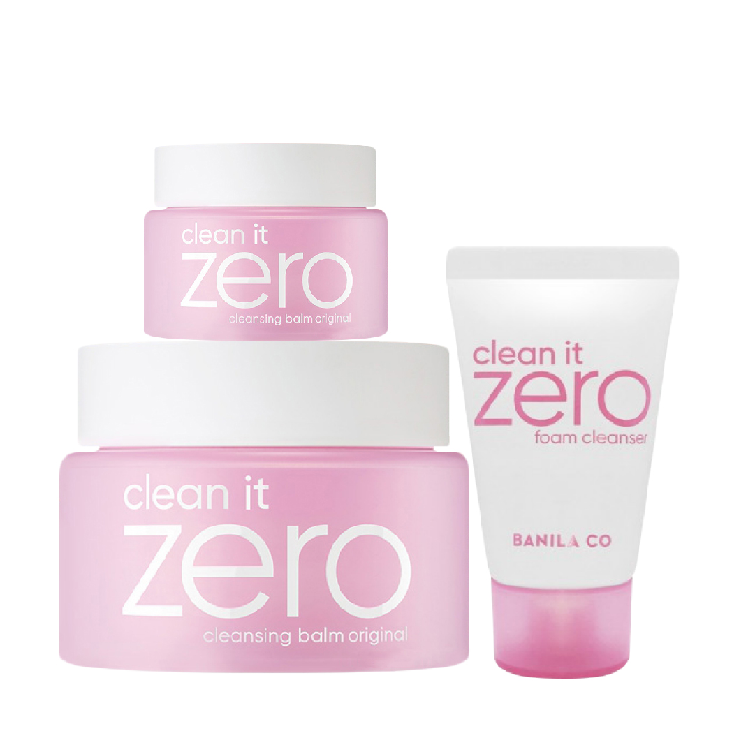 Combo Tẩy Trang Làm Sạch Cho Da Thường Banila Co Clean It Zero Cleansing Balm & Foam Cleanser Gift Set
