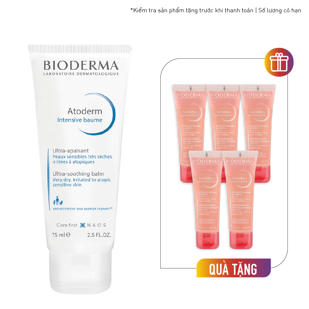 Kem Dưỡng Ẩm Cho Da Khô Bioderma Atoderm Intensive Baume 75Ml
