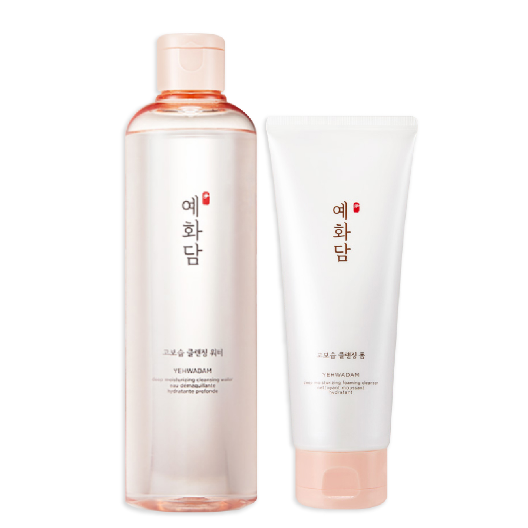 (C2 - 1) Combo Làm Sạch Sâu Yehwadam Deep Moisturizing (Sữa Rửa Mặt + Nước Tẩy Trang)