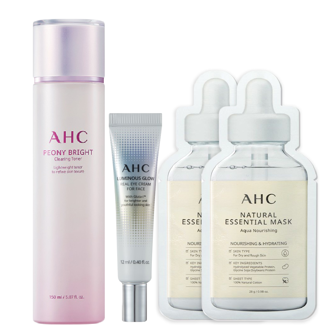Combo Nước Cân Bằng Làm Sáng Da Ahc Peony Bright Clearing Toner 150Ml