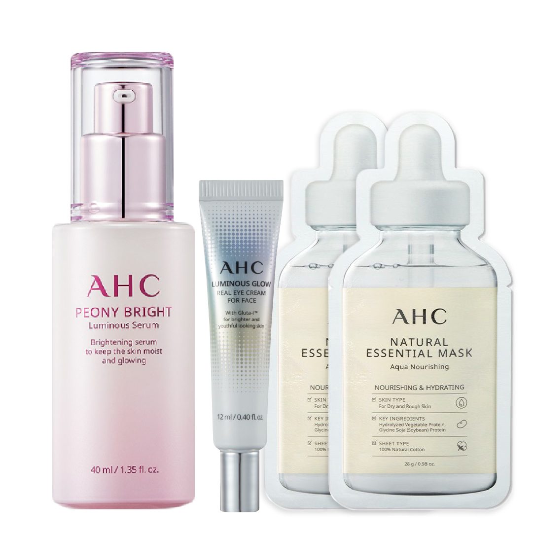 Combo Tinh Chất Dưỡng Sáng Da Ahc Peony Bright Luminous Serum 40Ml