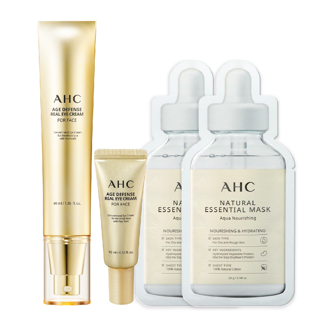 Combo Kem Dưỡng Mắt Ahc Age Defense Real Eye Cream For Face 40Ml