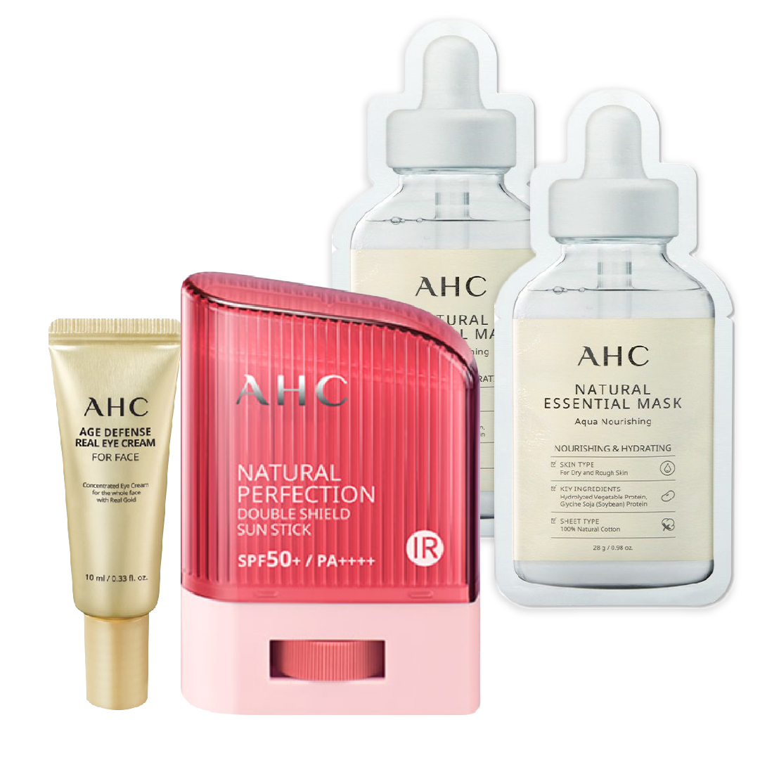Combo Kem Chống Nắng Dạng Thỏi Ahc Natural Perfection Double Shield Sun Stick 14G