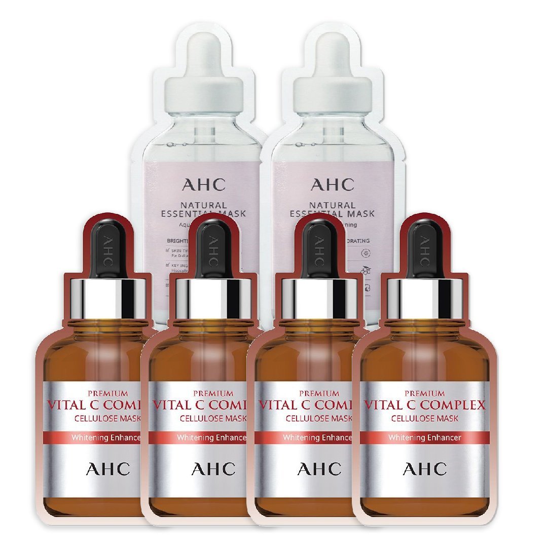 Combo Mặt Nạ Giấy Làm Sáng Trắng Da Ahc Premium Vital C Complex Cellulose Mask
