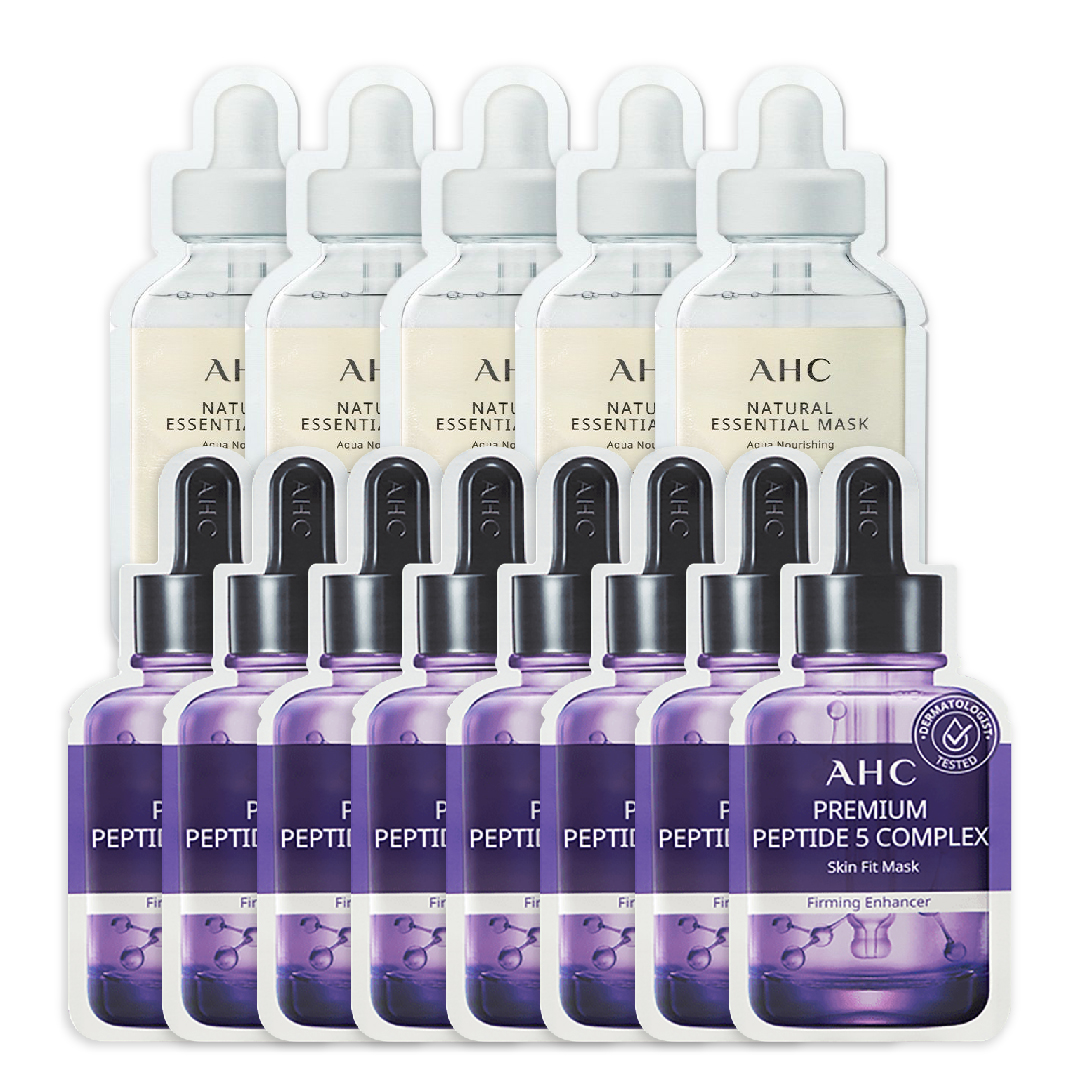 Combo Mặt Nạ Giấy Làm Săn Chắc Da Ahc Premium Peptide 5 Complex 27Ml