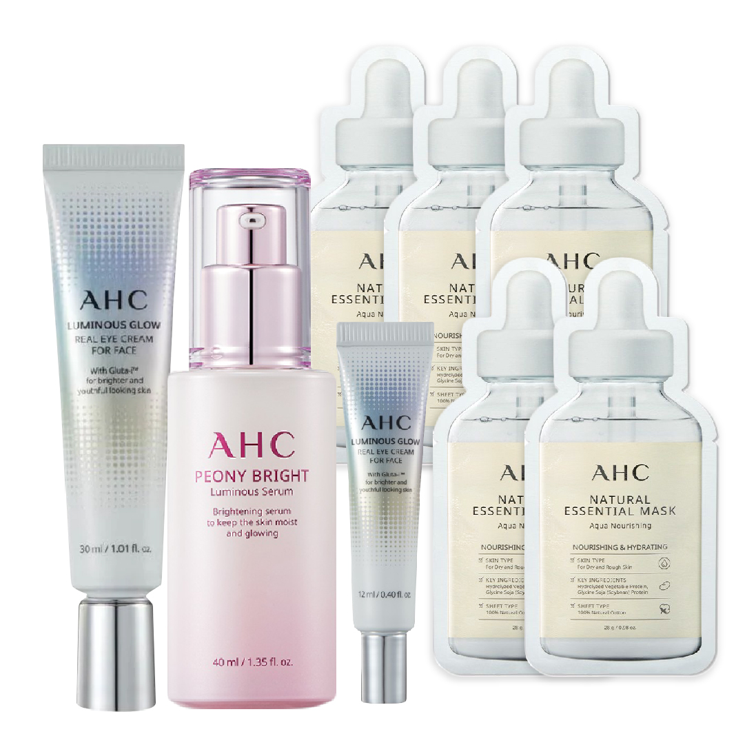 Combo Tinh Chất Dưỡng Sáng Da Ahc Peony Bright Luminous Serum 40Ml