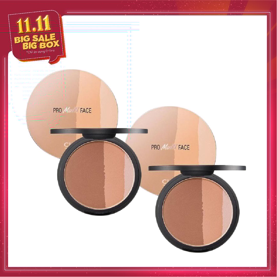 Combo 2 Má Hồng Trang Điểm Clio Pro Multi Face 03 Sensual Sand