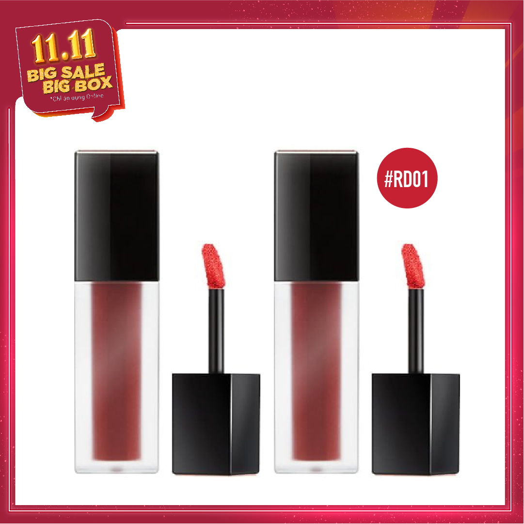 Combo 02 Son Kem Lì Mượt A'pieu Color Lip Stain Matte Fluid - Rd01 Hot & Spicy