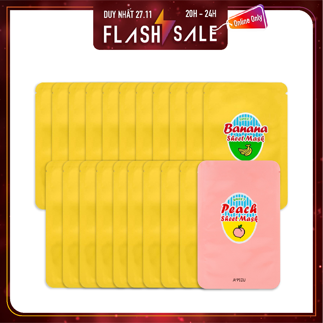 Combo 21 Mặt Nạ Giấy Nuôi Dưỡng Làn Da A'pieu Banana & Honey