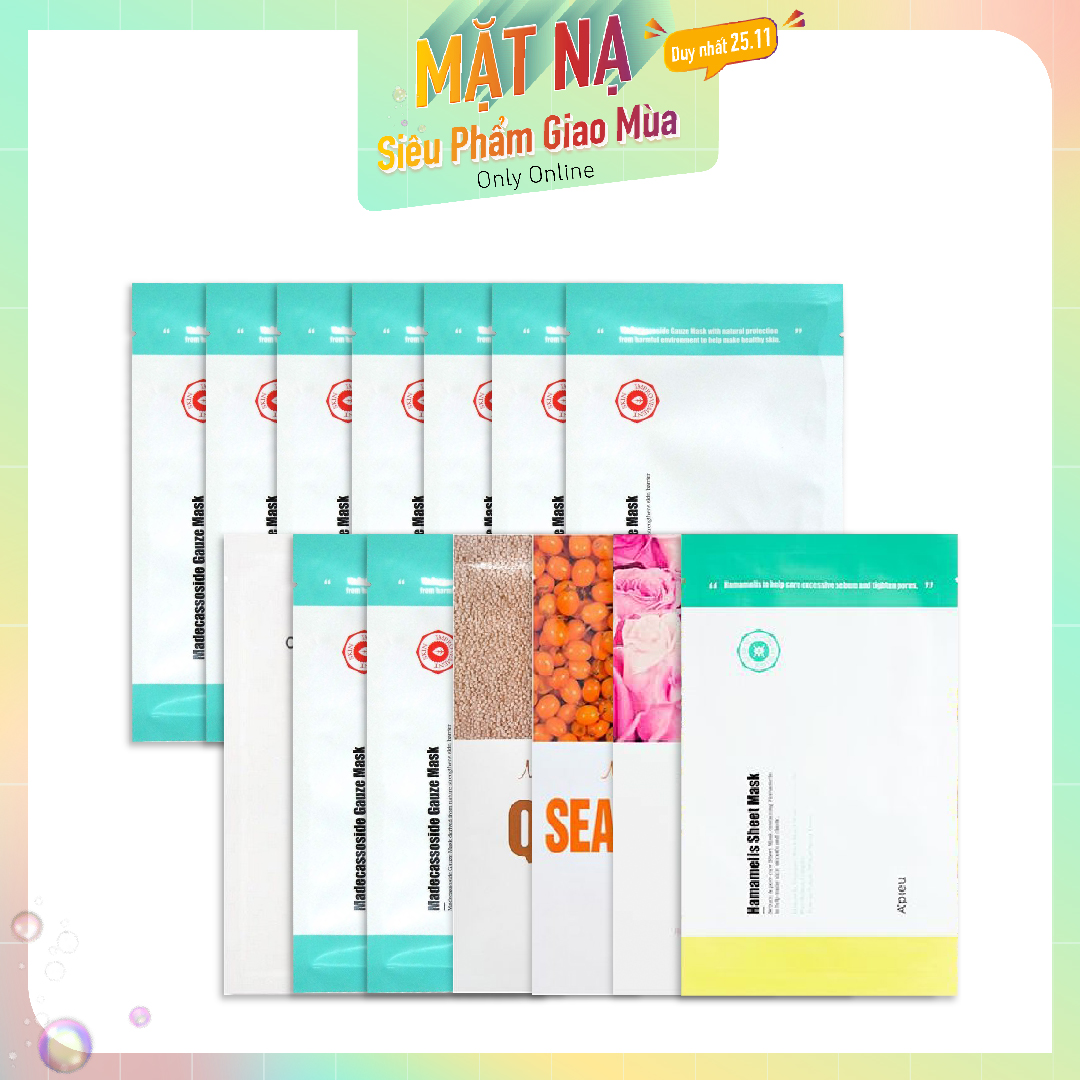 Combo 14 Mặt Nạ Cấp Ẩm, Phục Hồi Da Mịn Màng A'pieu My Skin Fit Sheet