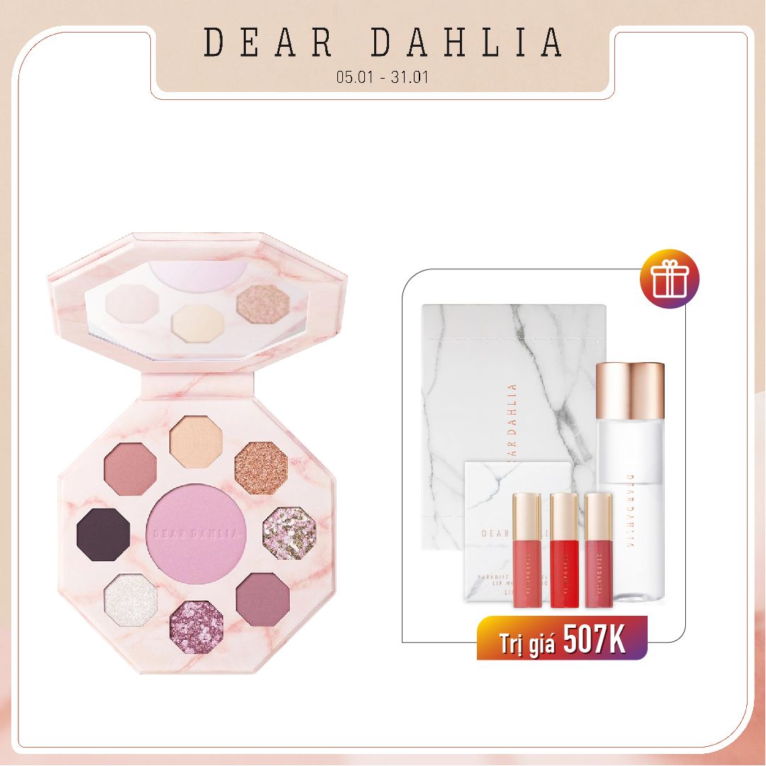 Combo Bảng Màu Mắt Đa Hiệu Ứng Dear Dahlia Secret Garden Palette Spring Bouquet (4Pc)
