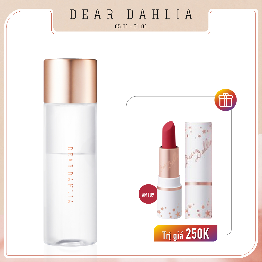 Combo Son Môi & Nước Tẩy Trang Mắt Môi Dear Dahlia Skin Conditioning Lip & Eye Remover 100Ml