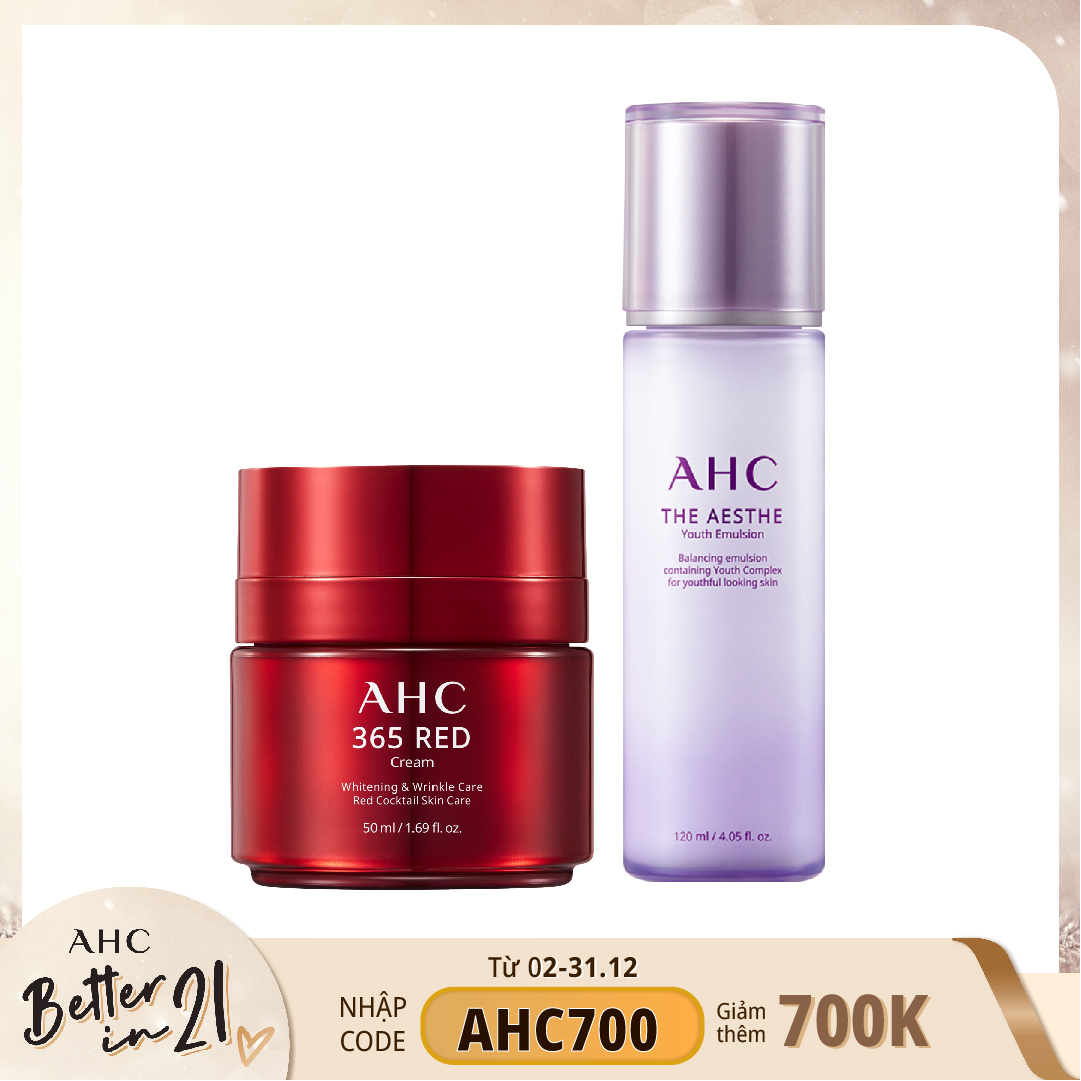 Combo Chống Lão Hóa, Dưỡng Da Săn Chắc Rõ Rệt Từ Ahc (Kem Dưỡng - Sữa Dưỡng)