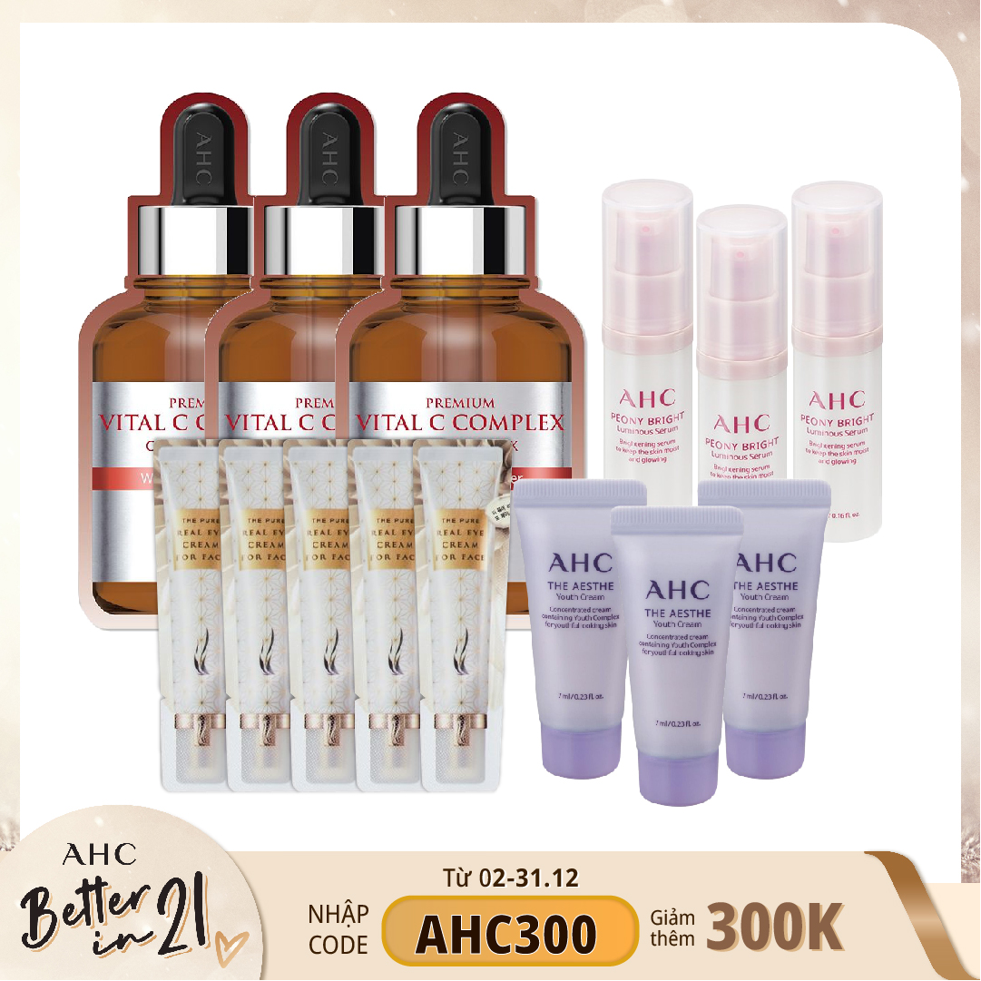 Combo Sản Phẩm Làm Trẻ Hóa, Săn Chắc Da Từ Ahc (14Pc)