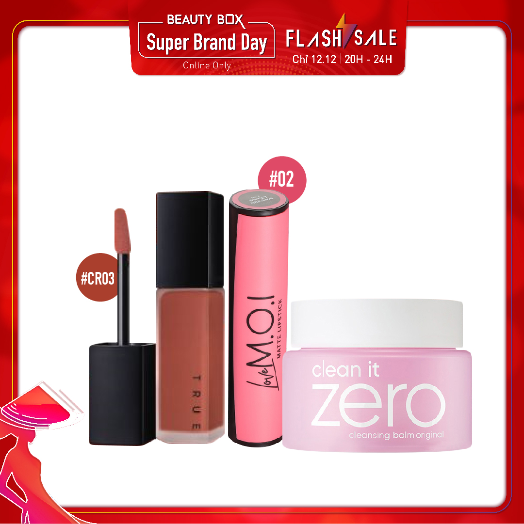 Combo Son Môi Love M.o.i Matte Liquid Lipstick No.2 Sweet Dreams (3Pc)
