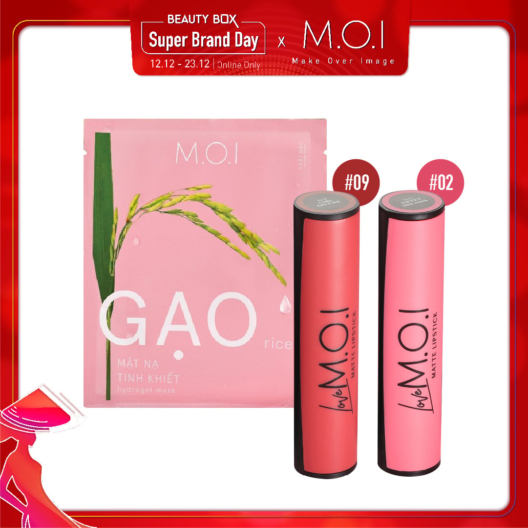 Combo Son Thỏi Sáp Love M.o.i Matte Liquid Lipstick (3Pc)