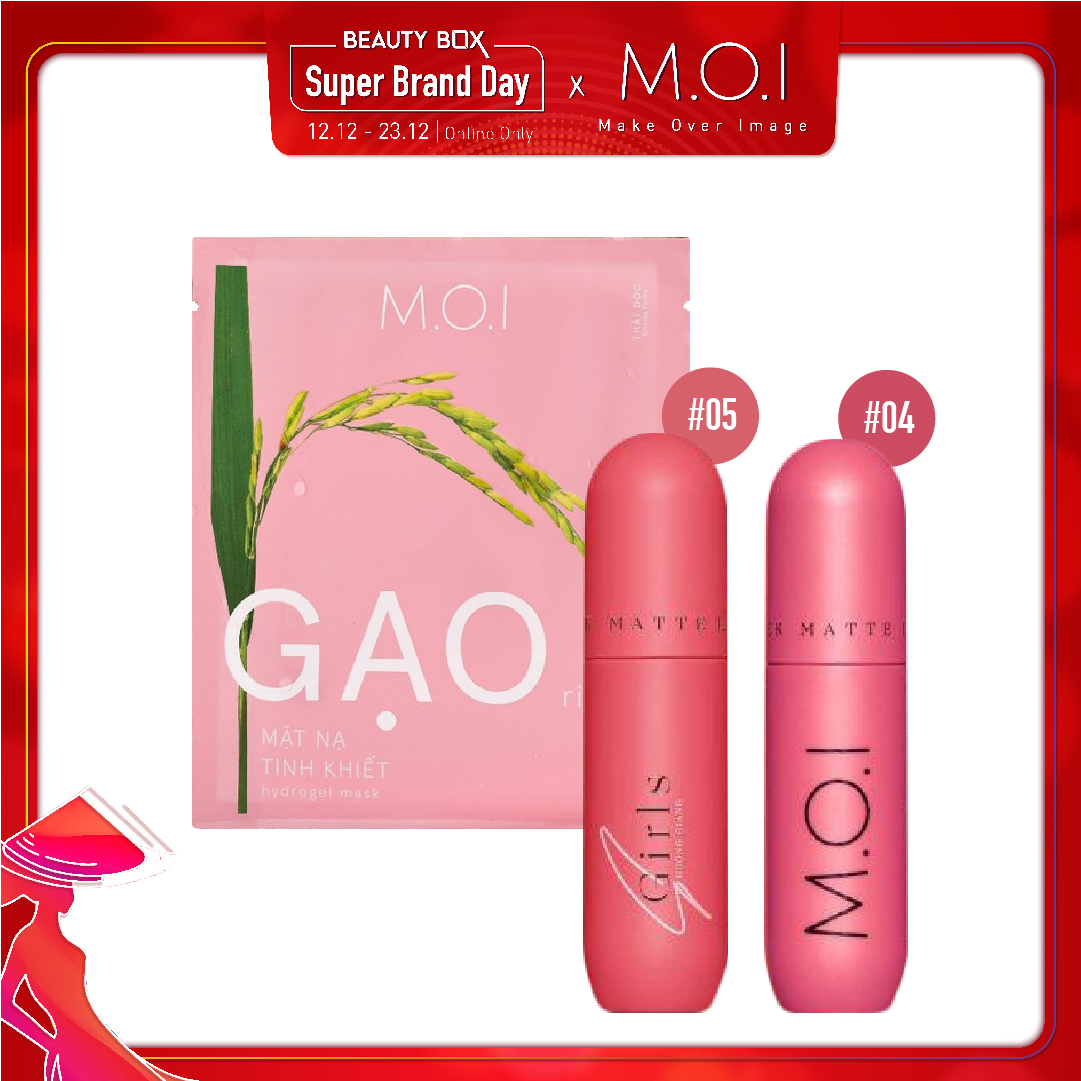 Combo Son Kem Lì M.o.i S - Girls Matte Liquid Lipstick (No.4 & No.5)