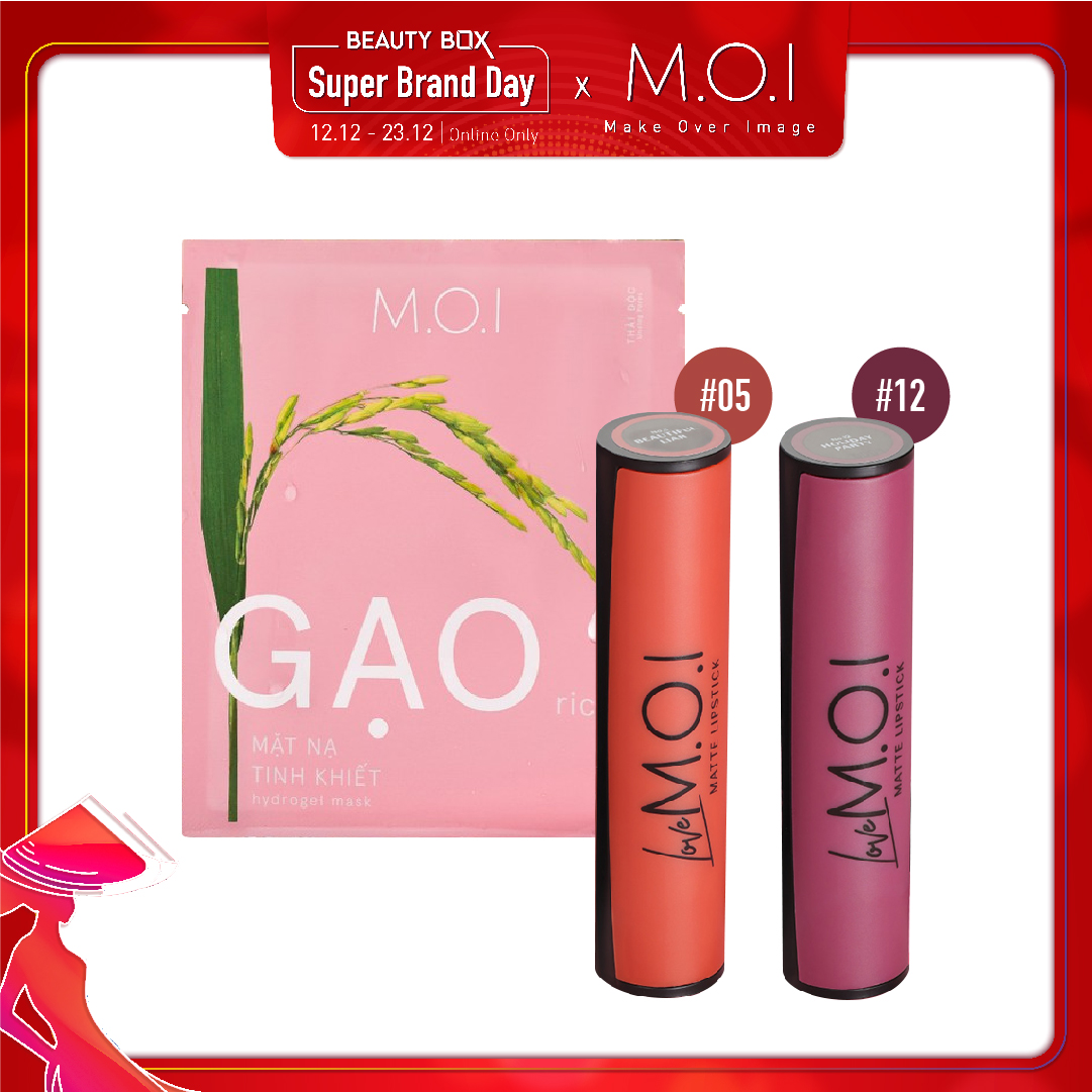 Combo Son Thỏi Sáp Love M.o.i Matte Liquid Lipstick (No.5 & No.11)