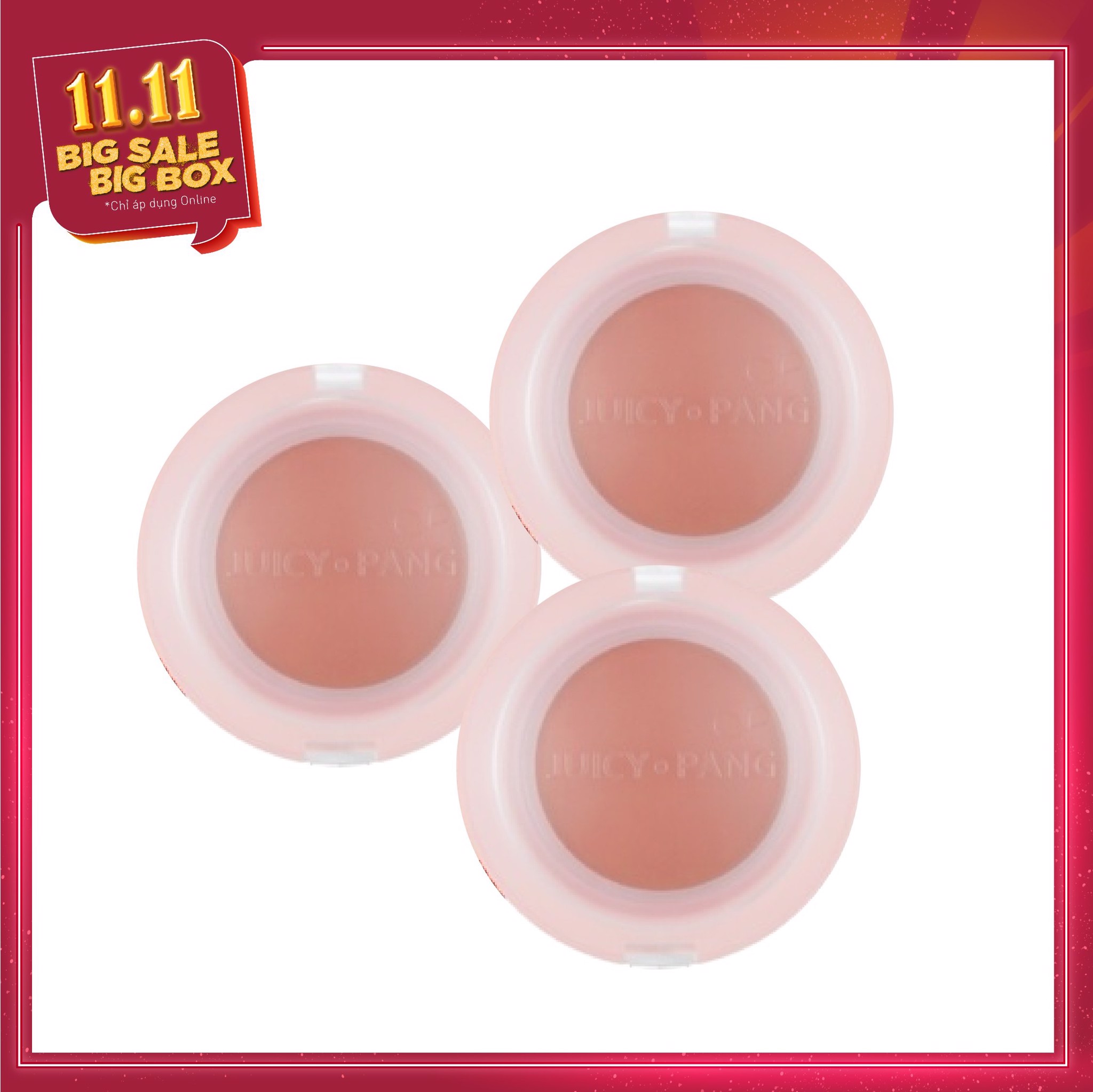 Combo 03 Má Hồng Dạng Kem Hiệu Ứng Căng Mượt A'pieu Juicy - Pang Jelly Blusher - Cr01