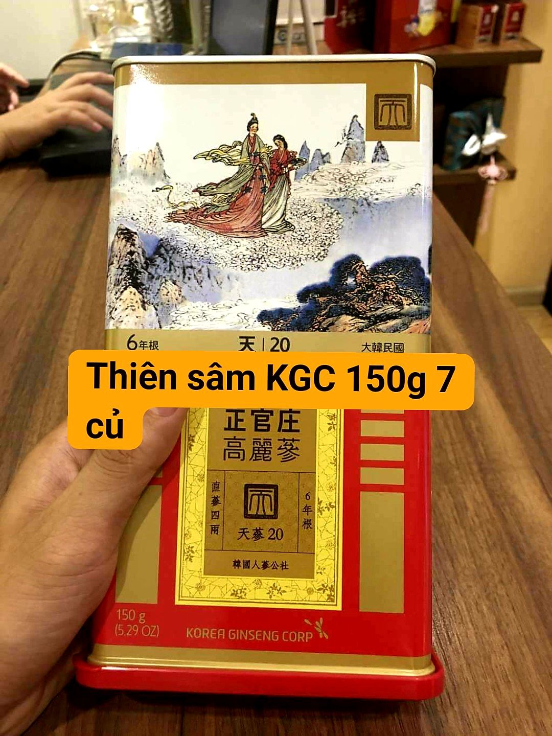  Thiên Sâm KGR HEAVEN KGC 20 PCS 150G (7 Củ Khô) 