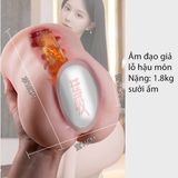  Âm đạo giả lỗ hậu môn to tròn mềm rung rên kẹp hút sưởi ấm 