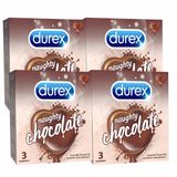  Bao Cao Su Nhiều Hạt Nổi Vị Socola DUREX NAUGHTY CHOCOLATE 