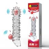  Bao đôn dương vật rung trong suốt kích thích lưỡi liếm giá rẻ 