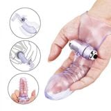  Bao ngón tay rung móc massage âm đạo điểm G trong suốt giá rẻ 
