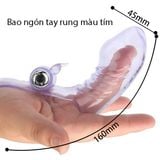  Bao ngón tay rung móc massage âm đạo điểm G trong suốt giá rẻ 