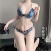 Bikini denim vải bò 2 mảnh dây buộc tôn dáng quyến rũ sexy