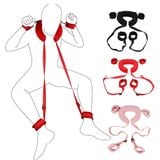  Bộ Dây Trói Bạo Dâm Khóa Tay Chân Có Gối Chữ U Kê Đầu Êm Ái 