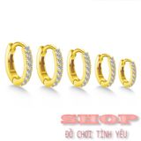  Bông tai tròn upper lobe kiểu Hàn Quốc sang trọng đủ siize 