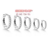  Bông tai tròn upper lobe kiểu Hàn Quốc sang trọng đủ siize 