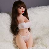  Búp bê tinh dục baby có đầu không tay chân tóc nâu xinh đẹp 