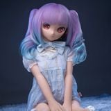  Búp bê tình dục Dollfie BJD mô hình anime mắt to tóc dài tím 