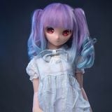  Búp bê tình dục Dollfie BJD mô hình anime mắt to tóc dài tím 