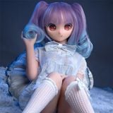  Búp bê tình dục Dollfie BJD mô hình anime mắt to tóc dài tím 